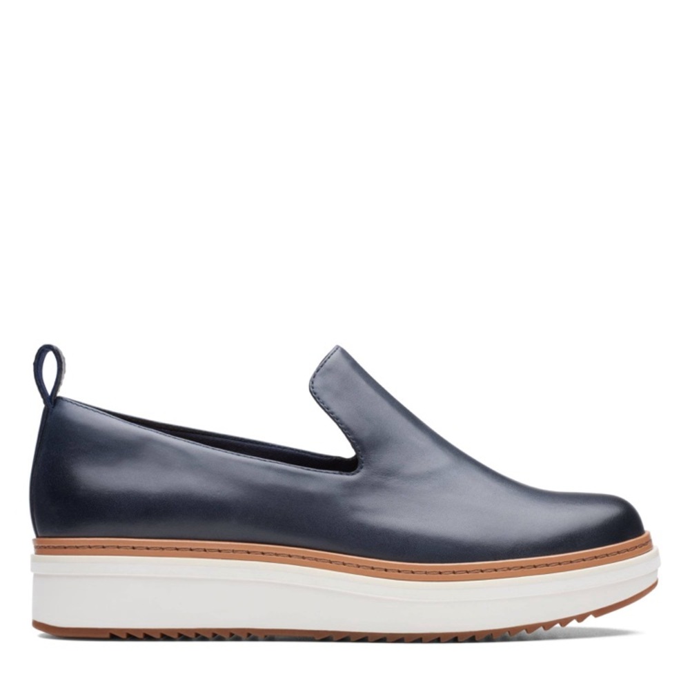 Clarks Teadale Genna Navy Shoes